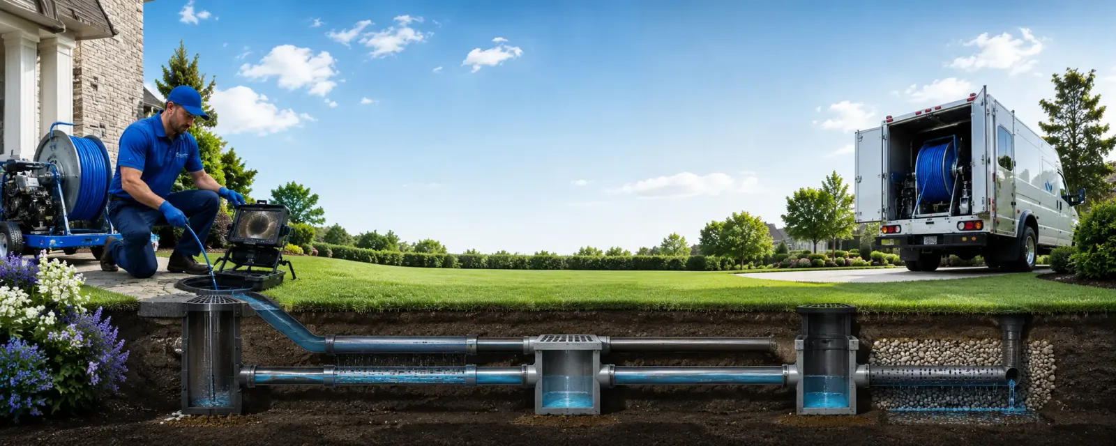 Outdoor drain cleaning information for New Albin, IA